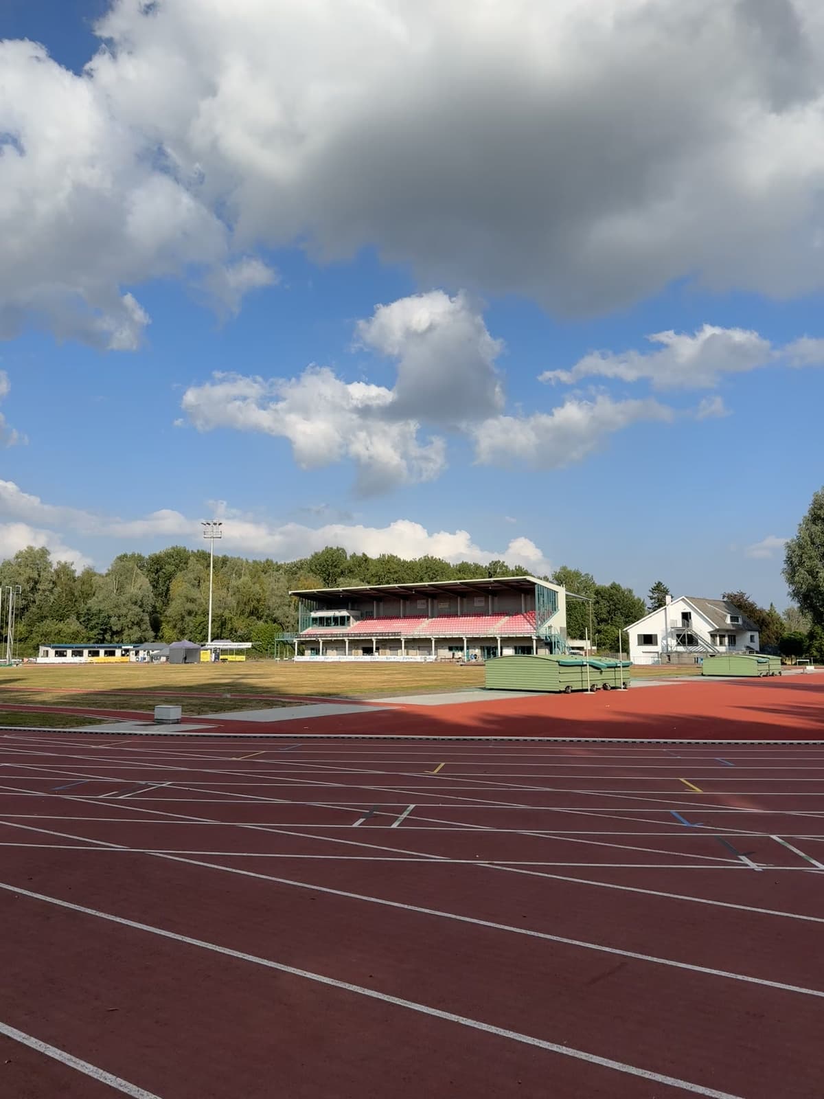The stadium in Oordegem, Belgium