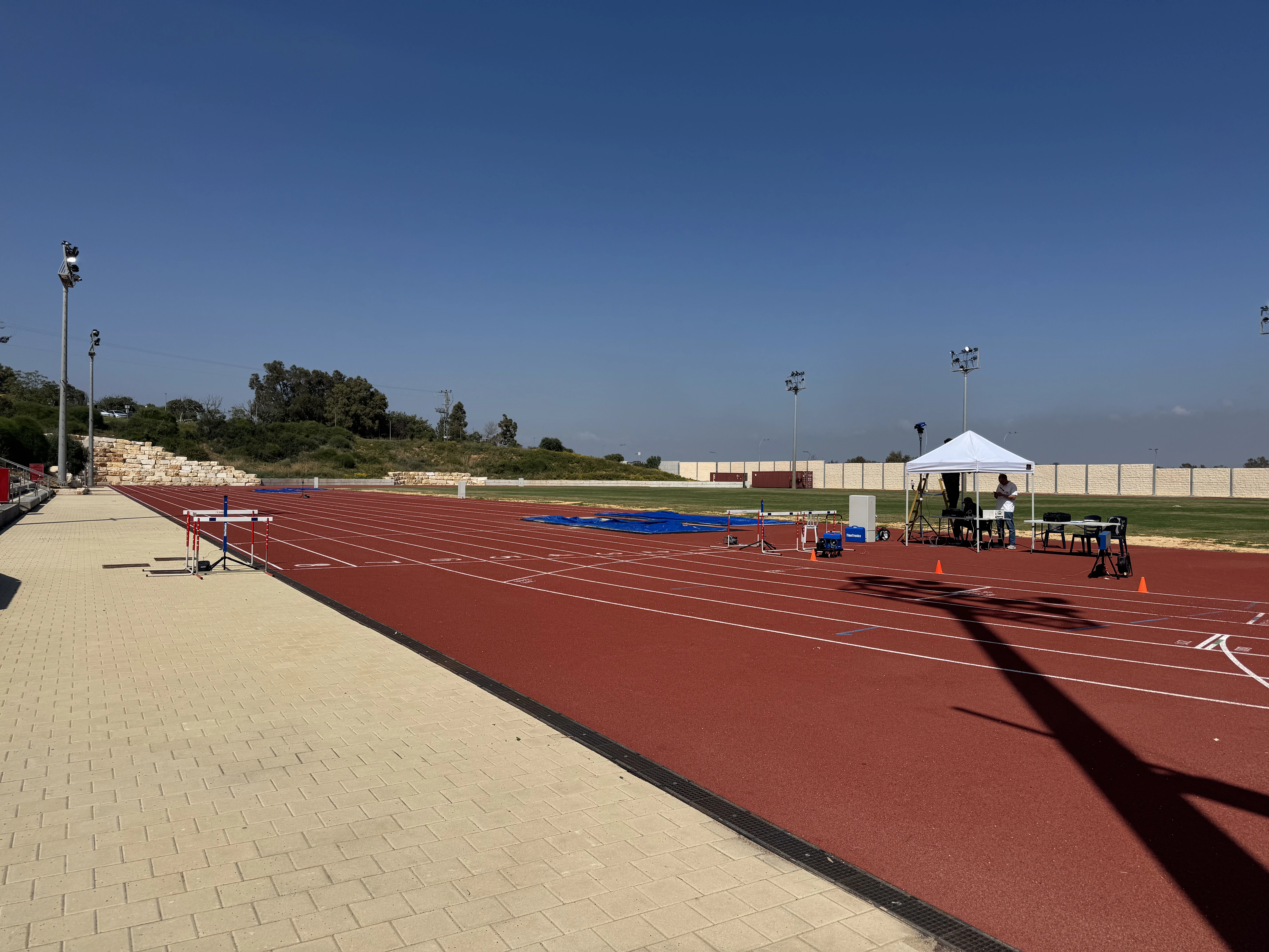 The new Wingate Track (where I competed). Renovated a few months ago.