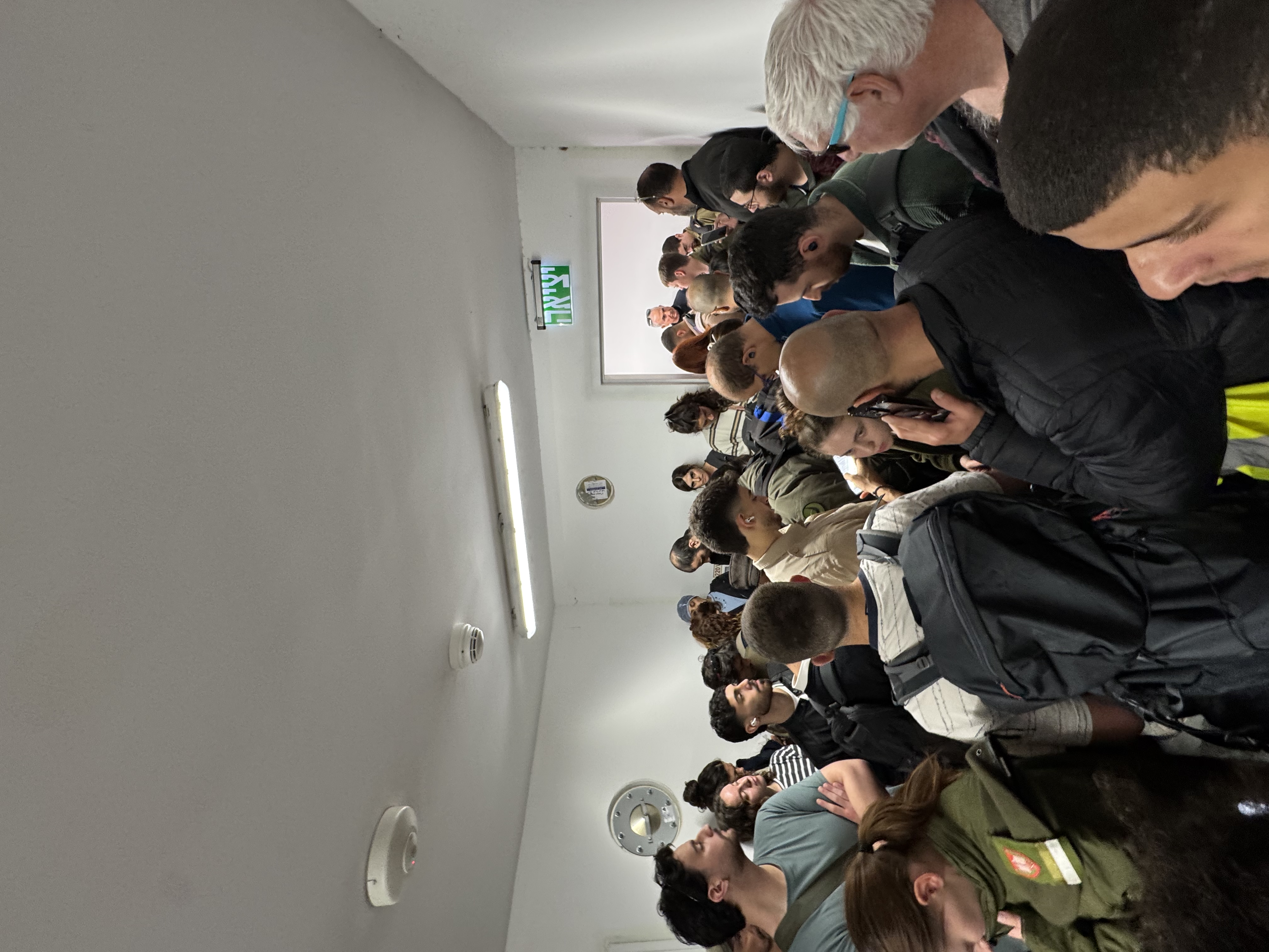 A quick 3-time bomb-shelter stop on the way to work