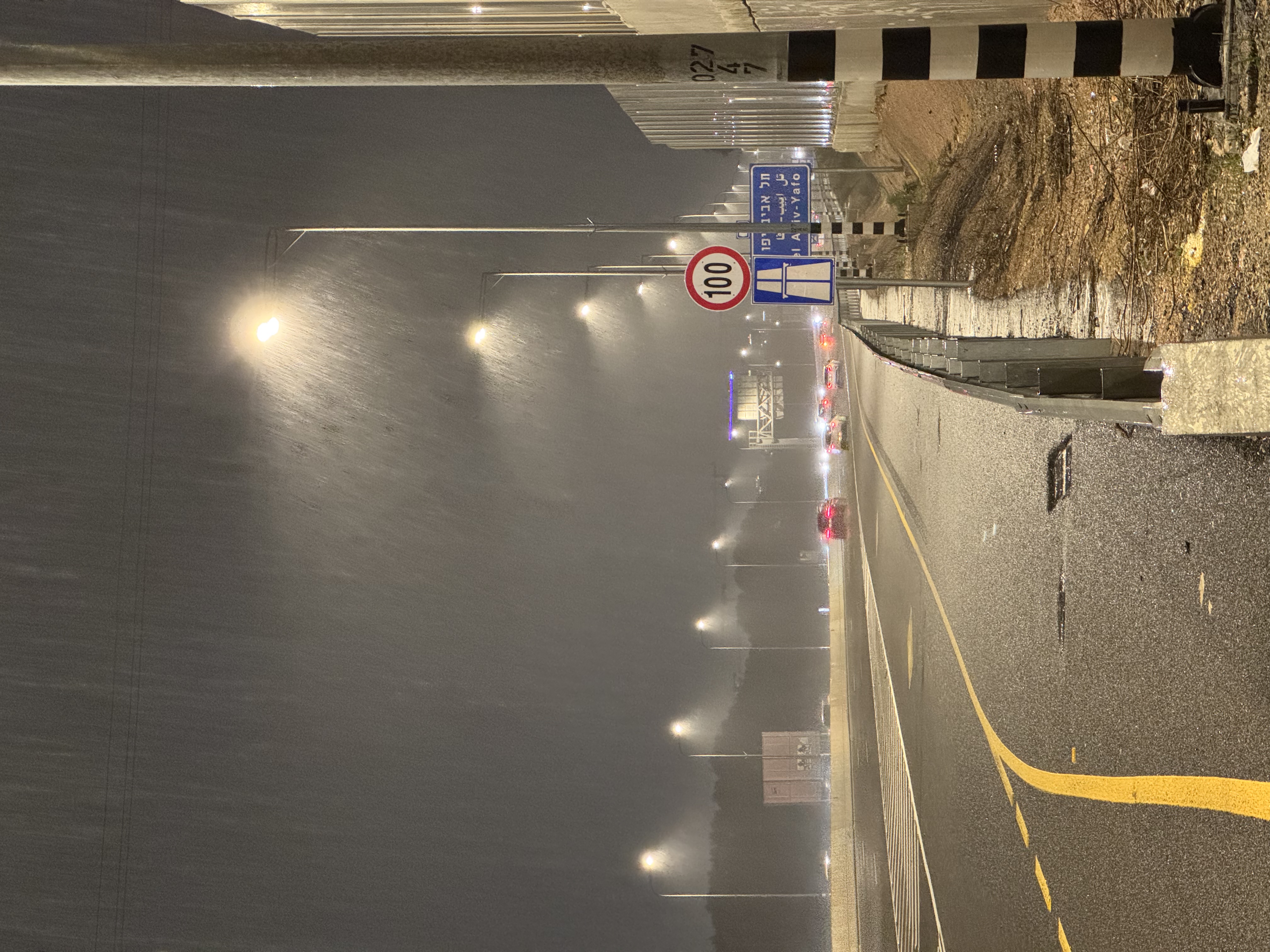 En route home. December Rain.