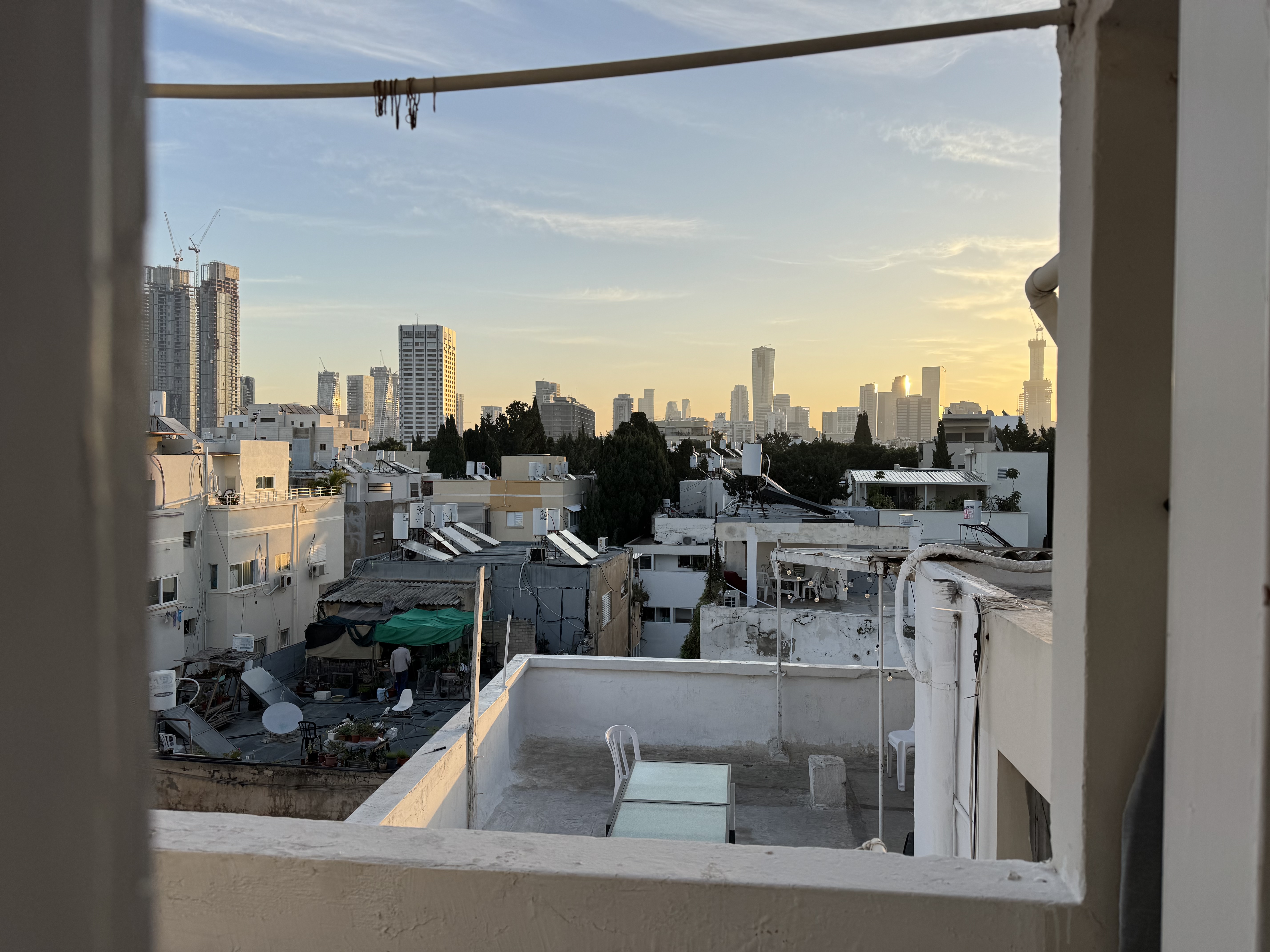 The view from the apartment is nice though